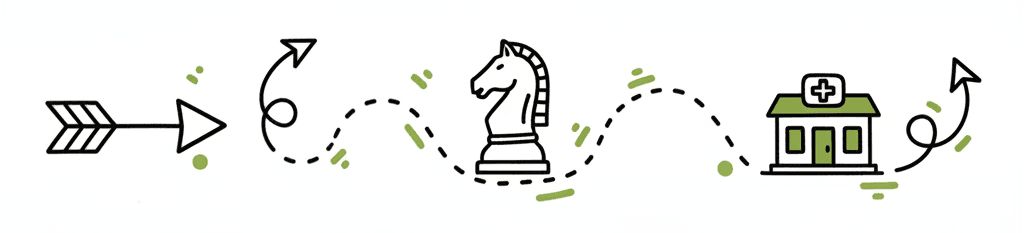 Illustration representing strategy and growth roadmap